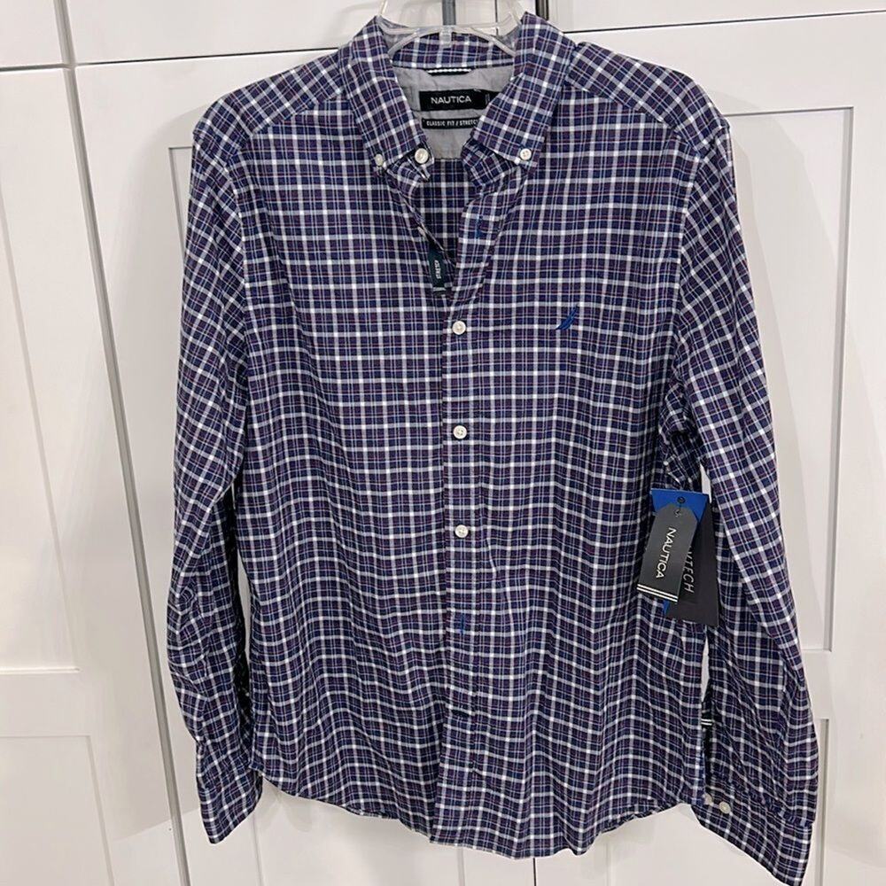 Nautical Button Down Long Sleeve - M - NWT